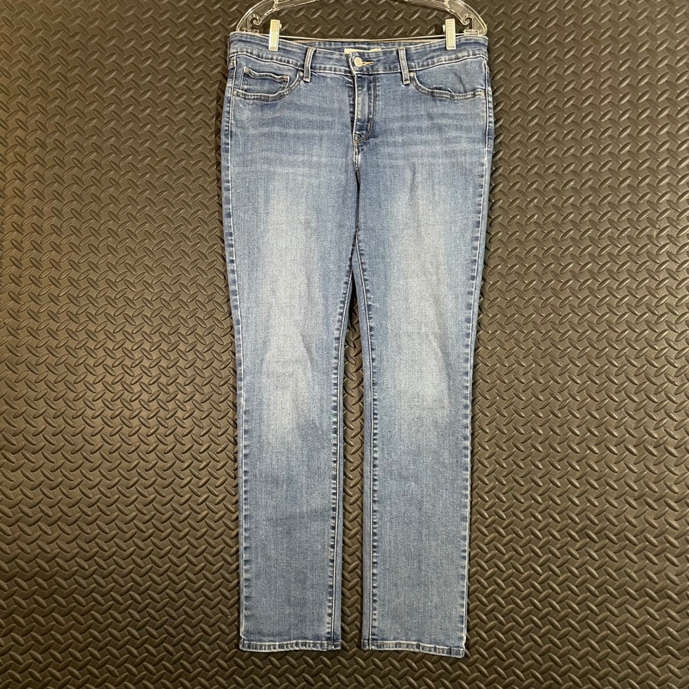 Levi's 712 Slim Blue Light Washed Mid Rise Denim Jeans Women's Size‎ 32 Casual